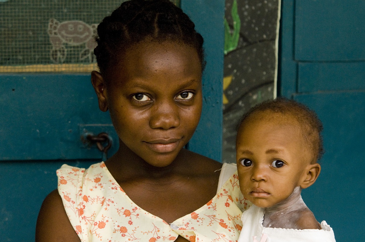 mother, baby, haiti